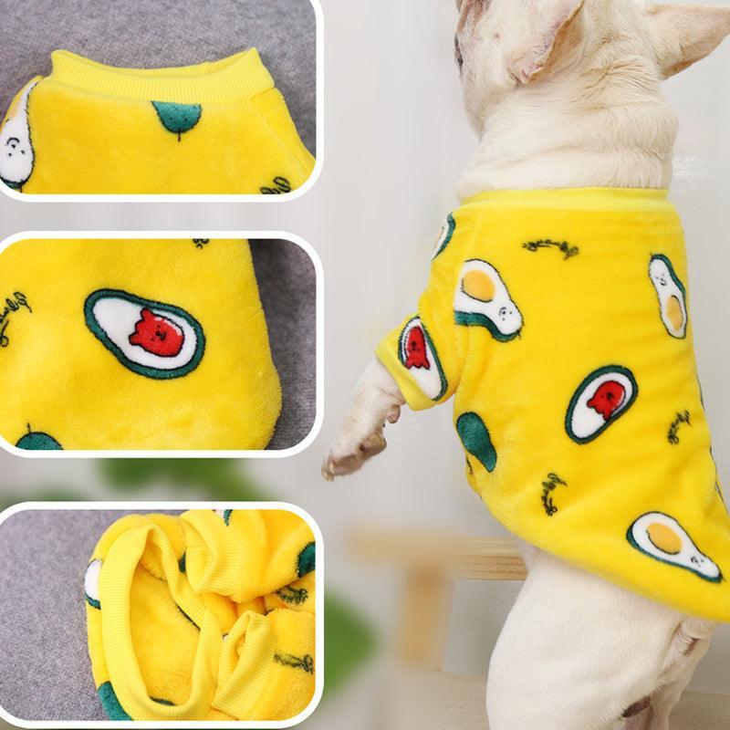 Cozy Canine Coral Fleece Pajama Jacket For Autumn And Winter
