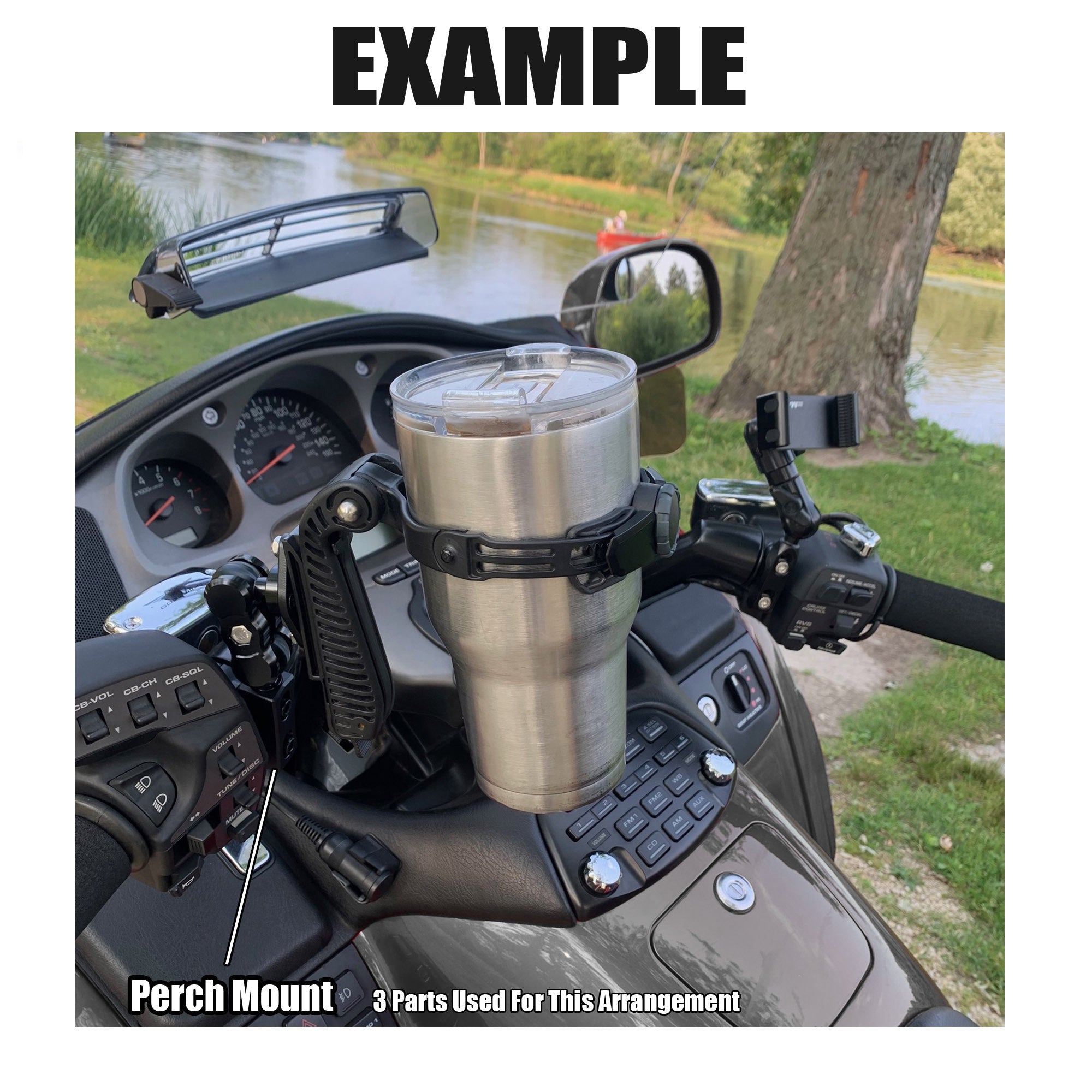 GRIP'R  - Drink Holder / Tumbler Handle.  2.5" to 4" Dia. Containers. 12 - 40oz.