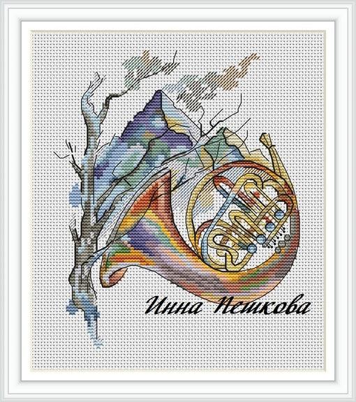 Music Of The Mountains - PDF Cross Stitch Pattern